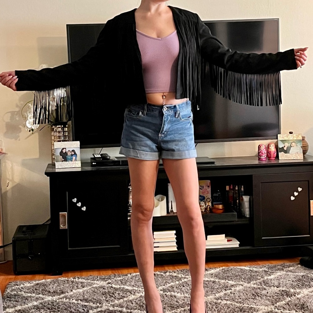 Forever 21 Fringe Jacket SZ S NWT sold out